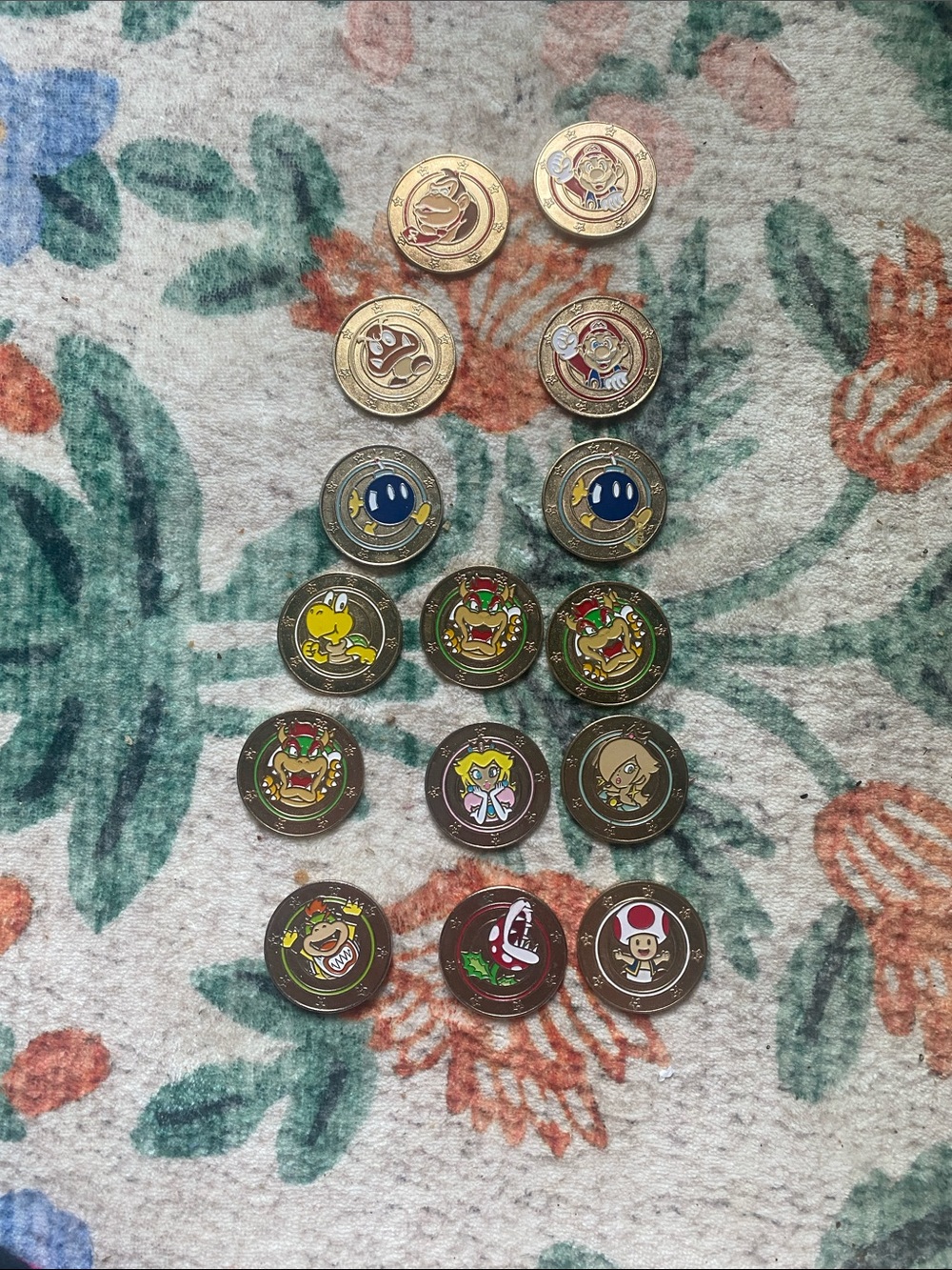 Set of 15 Frankford Candy Nintendo Super Mario Coins